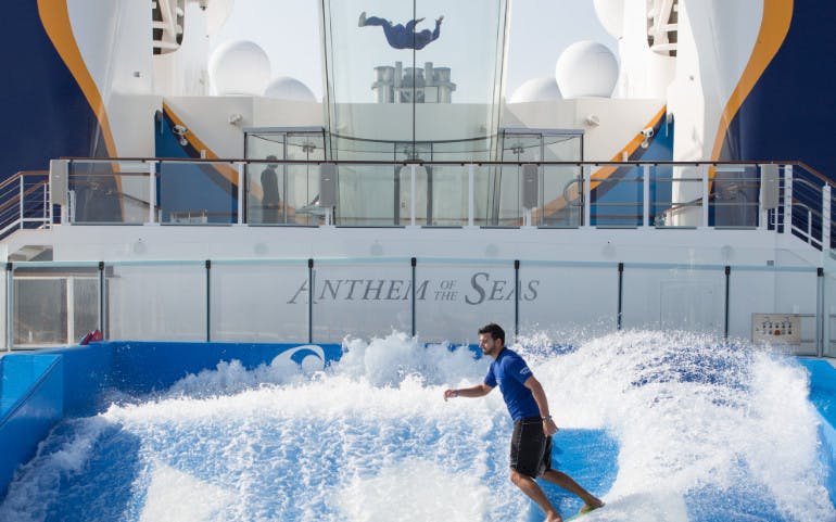 royal caribbean anthem flowrider sky diving