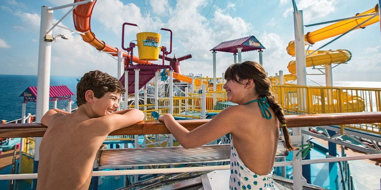 carnival breeze cruise kids waterworks family