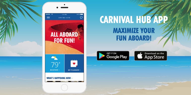 carnival hub app breeze tips
