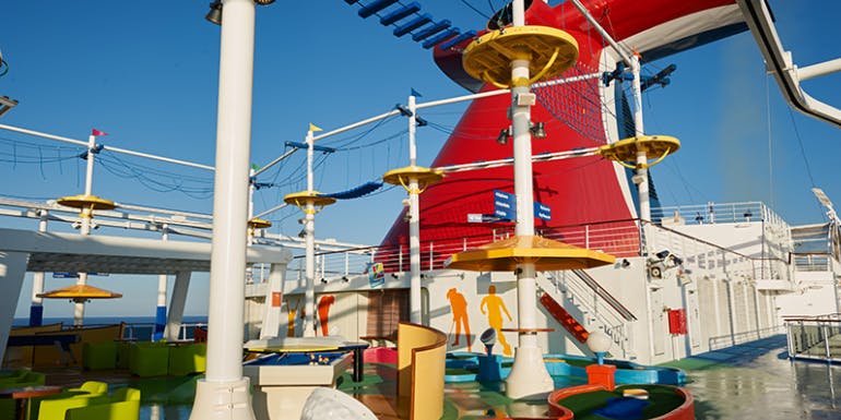 carnival vista cruise ropes course activities