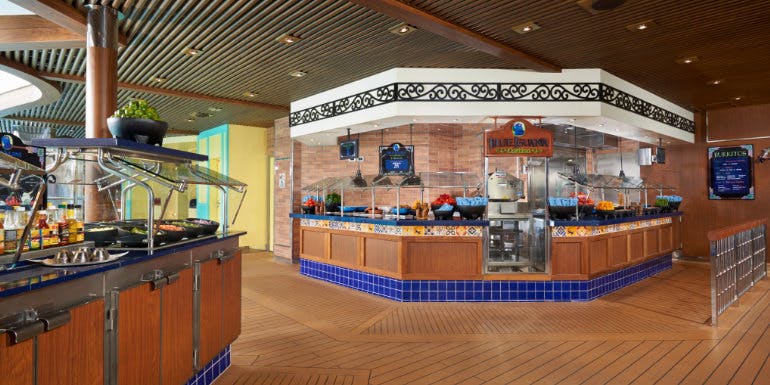 blue iguana cantina carnival vista food