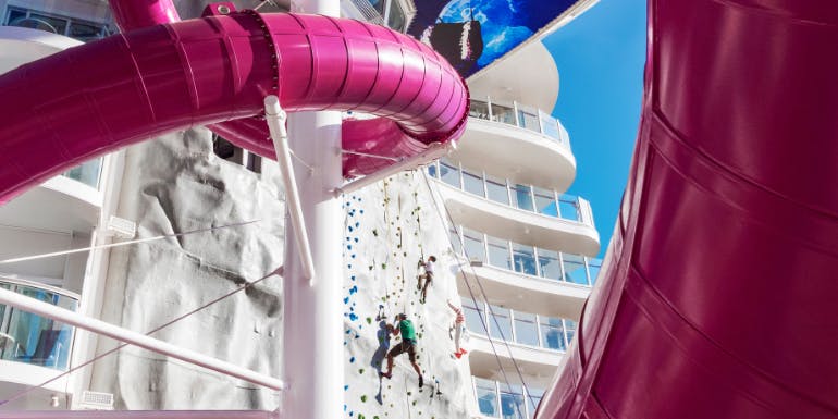 symphony of the seas royal caribbean rock wall ultimate abyss
