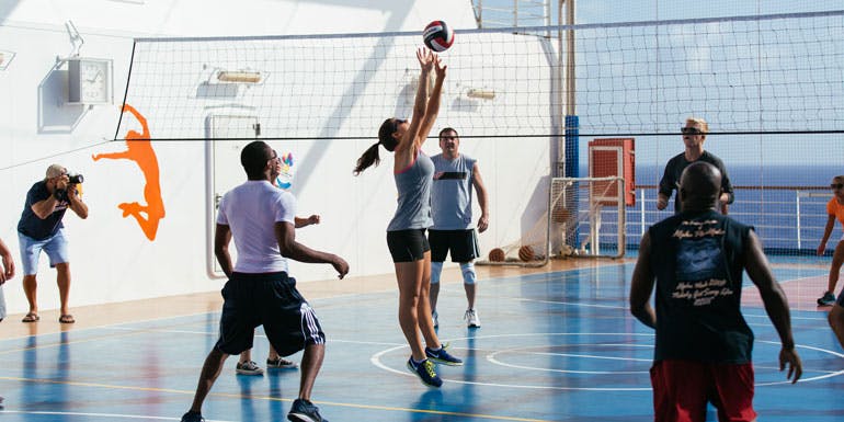 carnival volleyball cruise ship workout