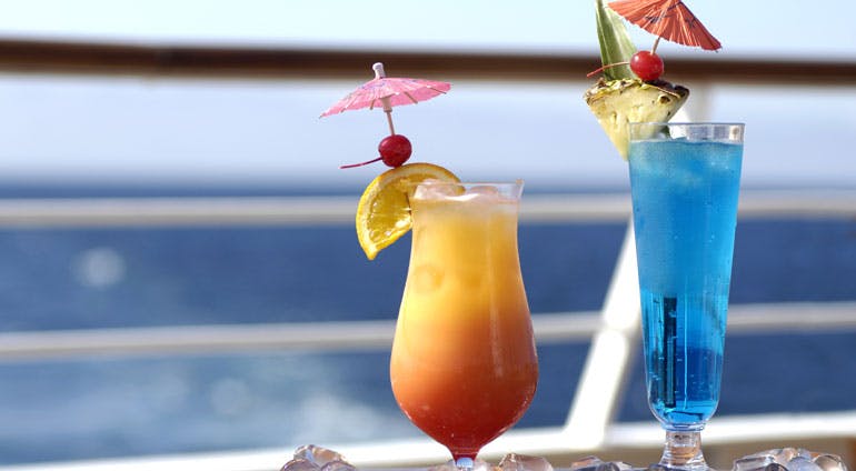 umbrella drink cruise ship tradition