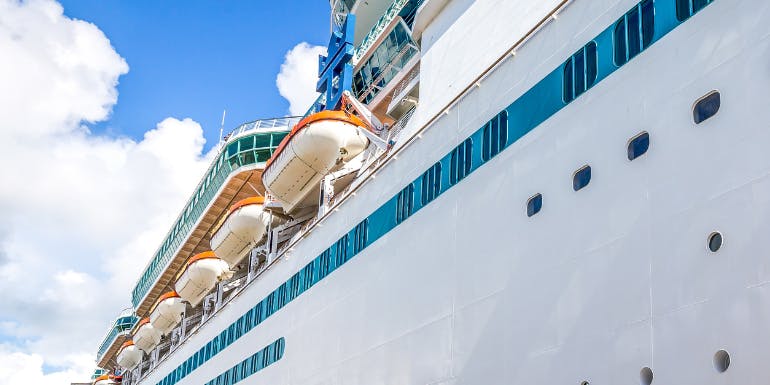 cruise ship leaving 