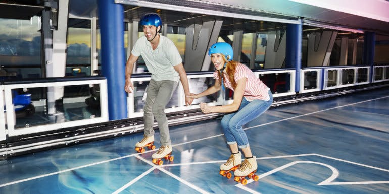 royal caribbean roller skating cruise ship