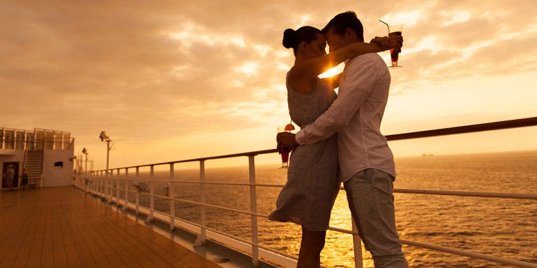 young in love couple cruise annoying