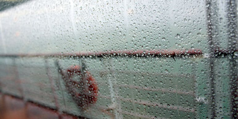 bad weather cruise ship rain storm