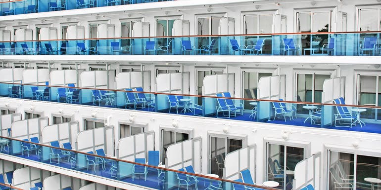 empty cruise ship cabins