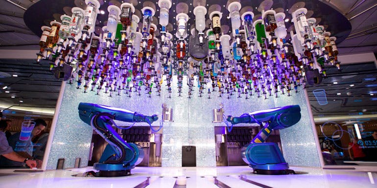 royal caribbean robot bartenders