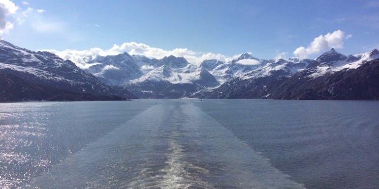 sunny day glacier bay