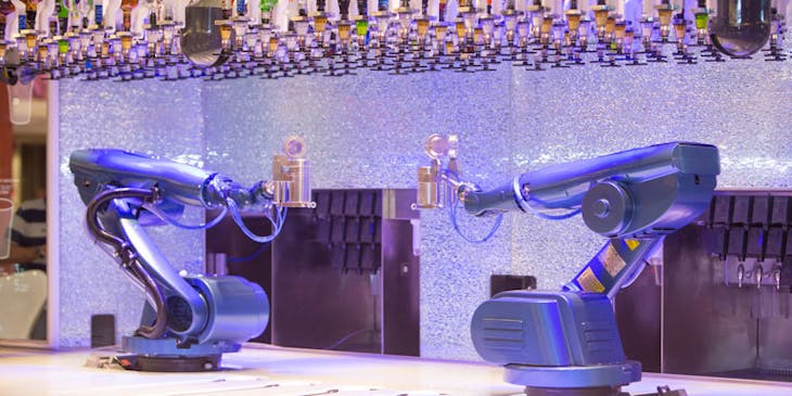 cruise ship innovations robot bartenders