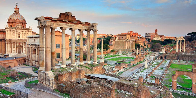 roman forum ruins med mediterranean cruise