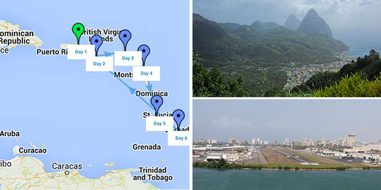southern caribbean cruise itinerary
