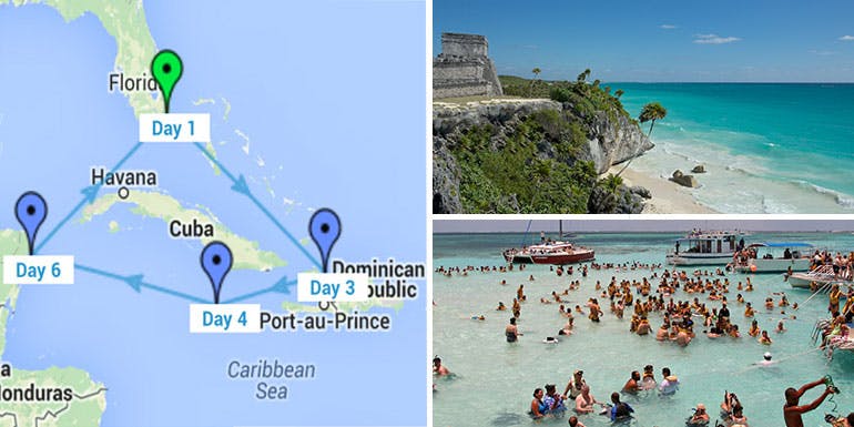 western caribbean cruise itinerary