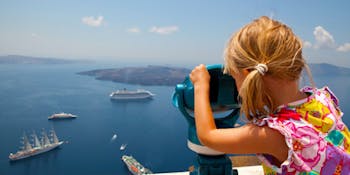 compare best cruise lines girl santorini
