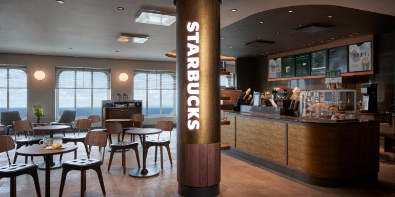 norwegian joy starbucks coffee shop