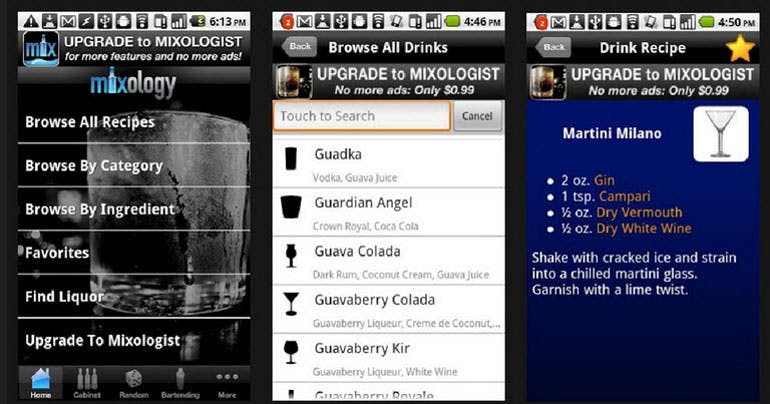 mixology app cruise cocktail