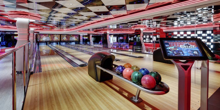 bowling alley lanes msc cruises seaside