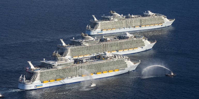 Oasis allure harmony royal caribbean mega ship