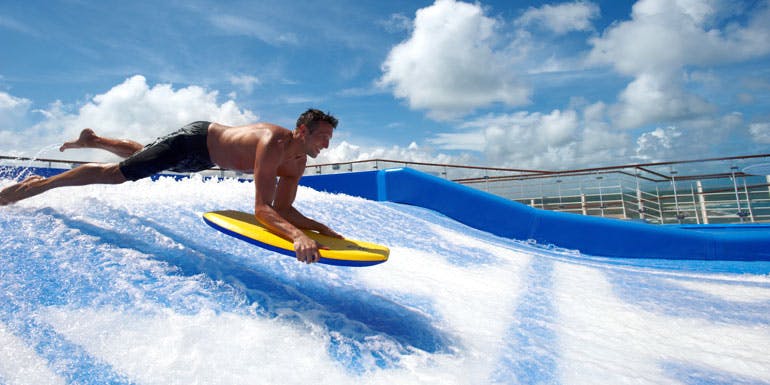 crowded cruise ships flow rider