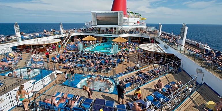 carnival sun lido deck cruise myths