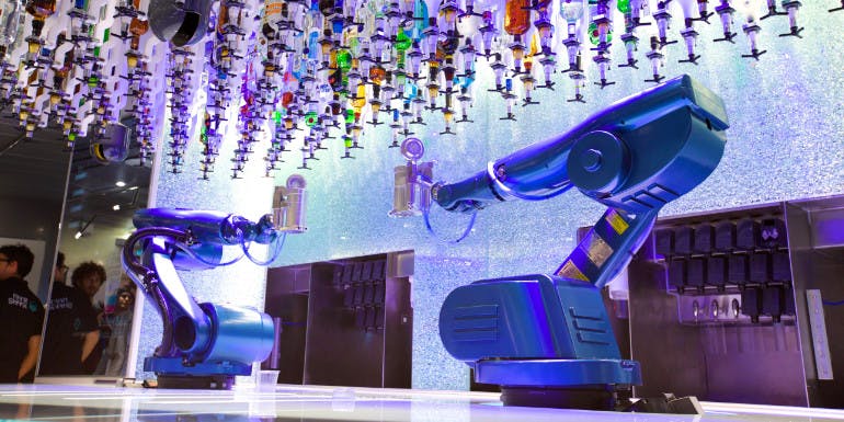 royal caribbean bionic bar robots cruise