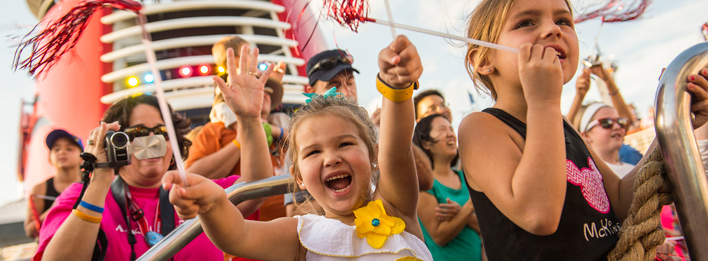 In order to maintain a family-friendly atmosphere, Disney ships do not have the following onboard: