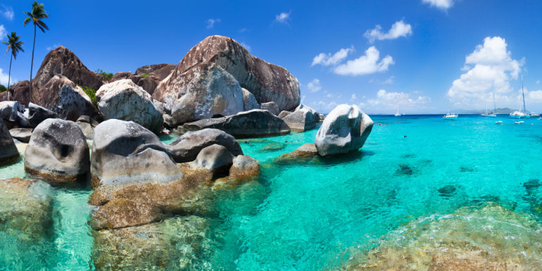 baths virgin gorda caribbean island beach