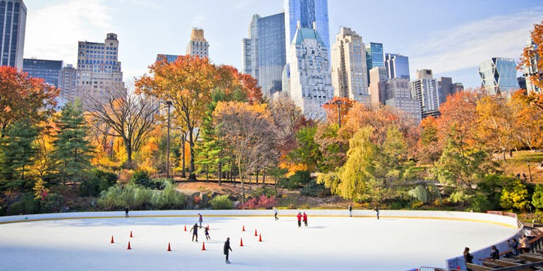 central park ice skater fall cruise