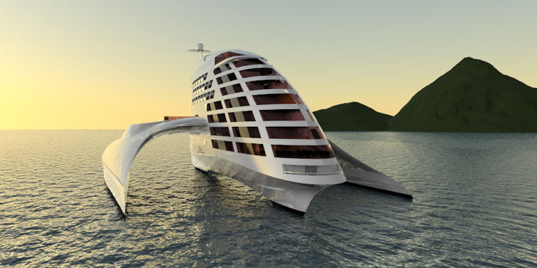 futuristic ship