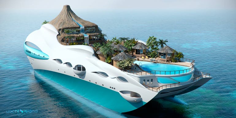 floating island cruise shiips