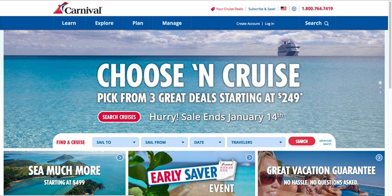 carnival best way book cruise