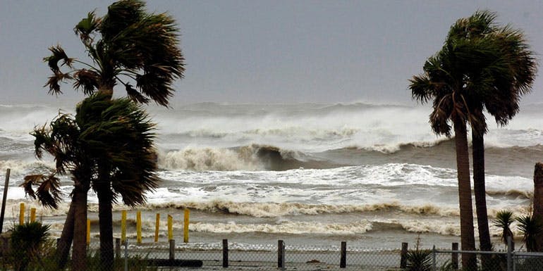 stormy beach caribbean hurricane season