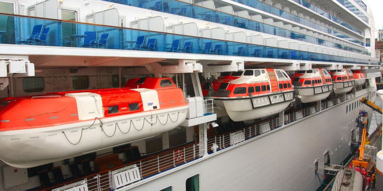 life boats cruise ship