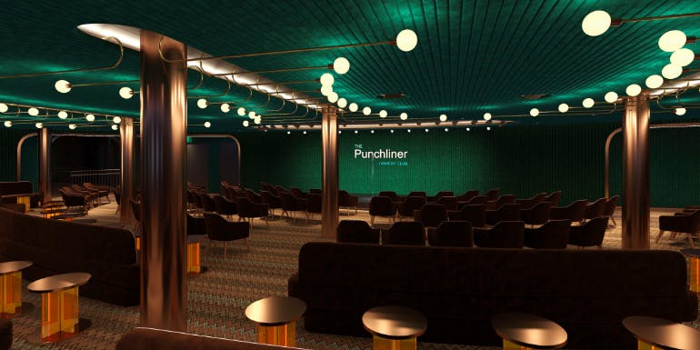 punchliner comedy club carnival cruise mardi gras rendering