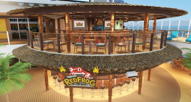 redfrog tiki bar carnival cruise mardi gras rendering