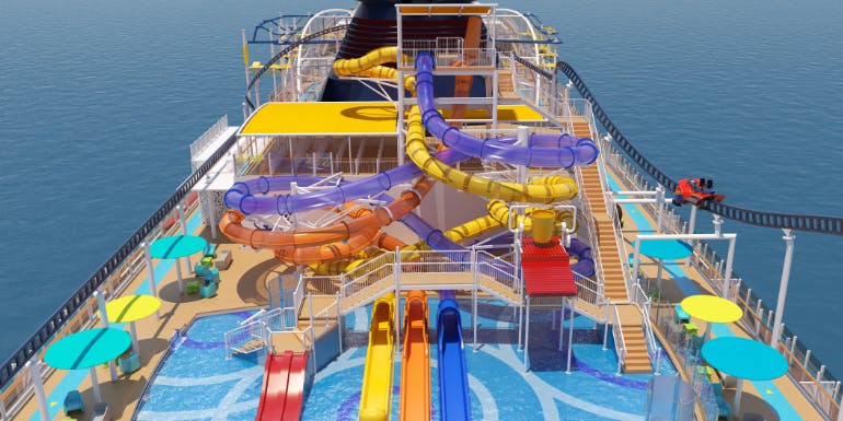 waterworks aqua park carnival cruise mardi gras rendering