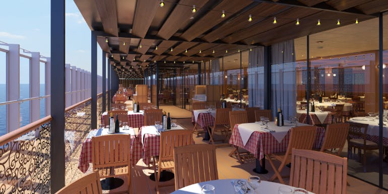 cucina del capitano carnival cruise mardi gras rendering