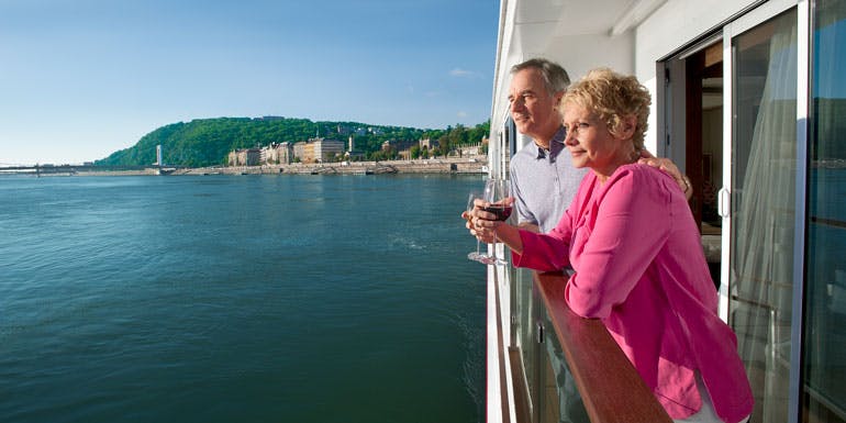 viking river cruise balcony couple