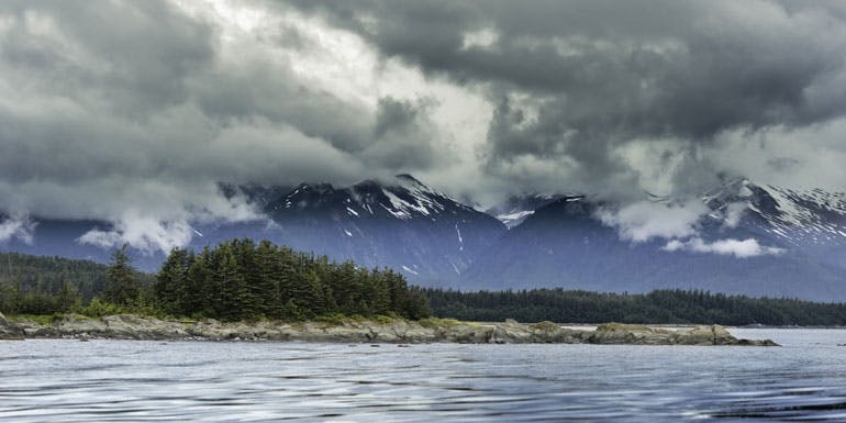 alaska clouds rain cruise