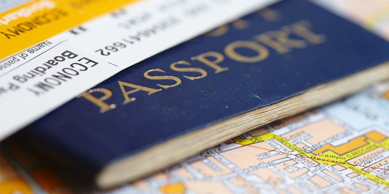 passport travel cruise documents