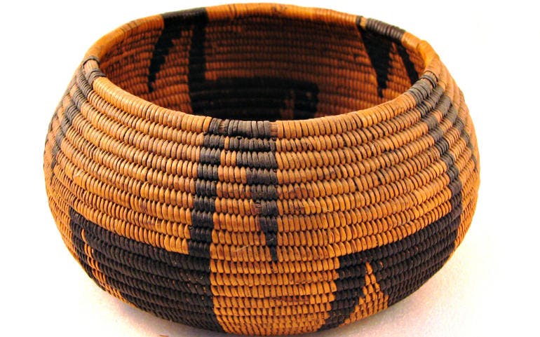 ketchikan alaska native art shopping basket