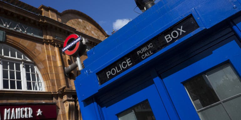 doctor who tardis blue police box