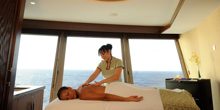 spa treatment too expensive cruise ship