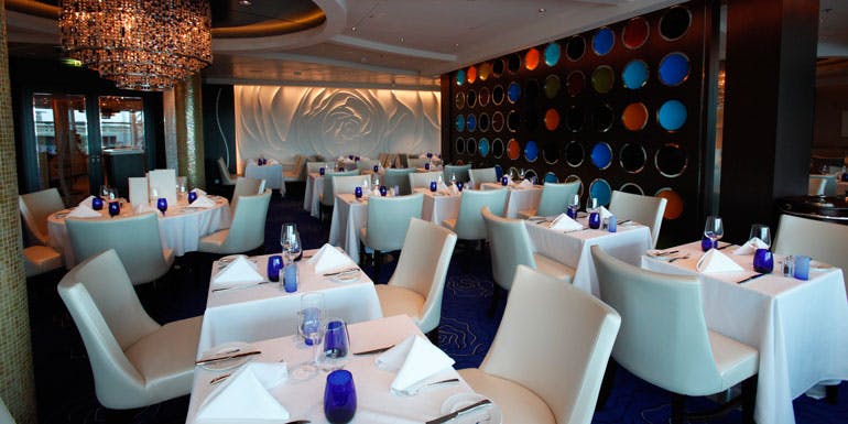 blu celebrity best cruise ship dining