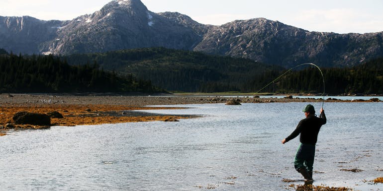 fly fishing alaska shore excursion cruise