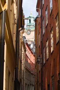 stockholm gamla stan Storkyrkan clock tower