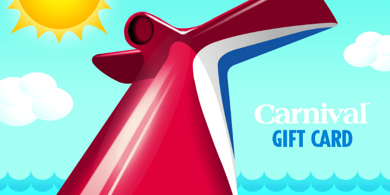 carnival cruise gift card saving money