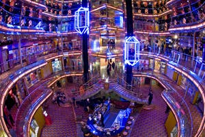 carnival ecstasy ship review atrium
